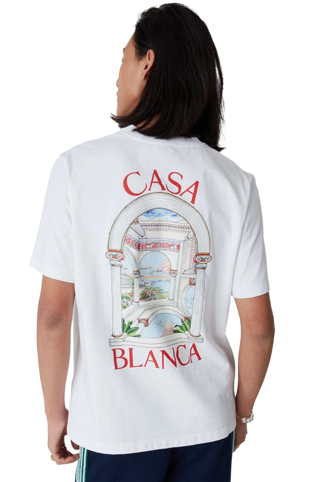 T-S manches courtes  Casa blanca MS25-JTS-001-07 WHITE JERSEY	