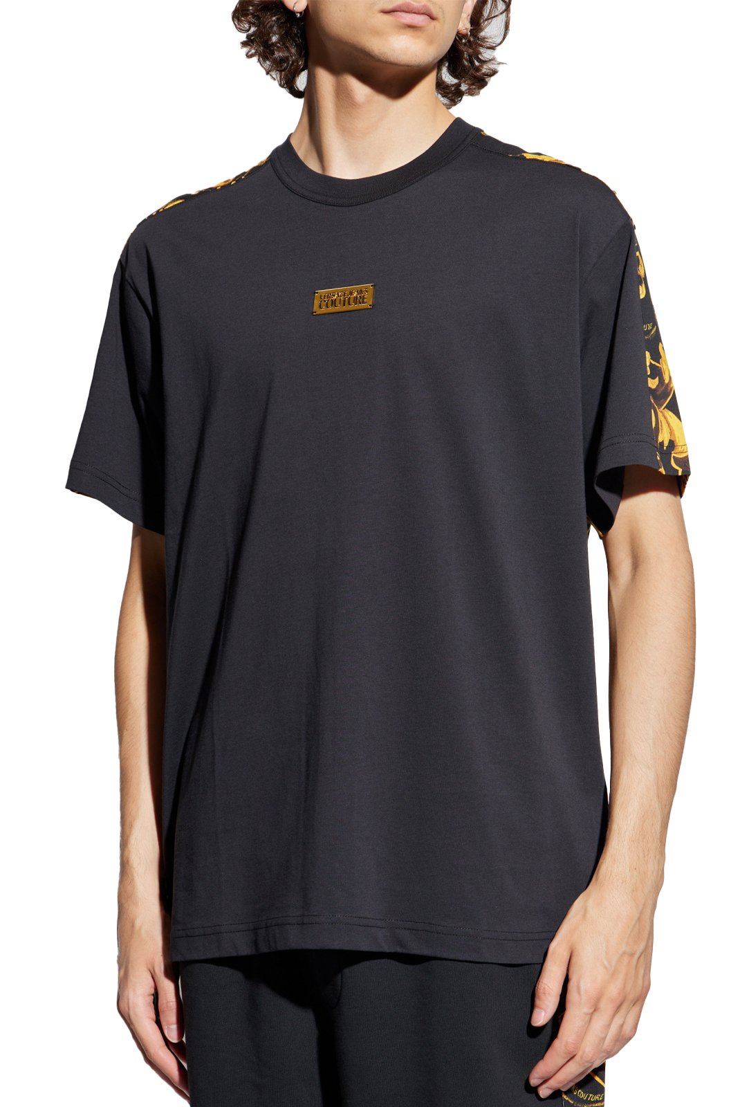 T-S manches courtes  Versace Jeans 79GAH617 JS515 G89 BLACK + GOLD