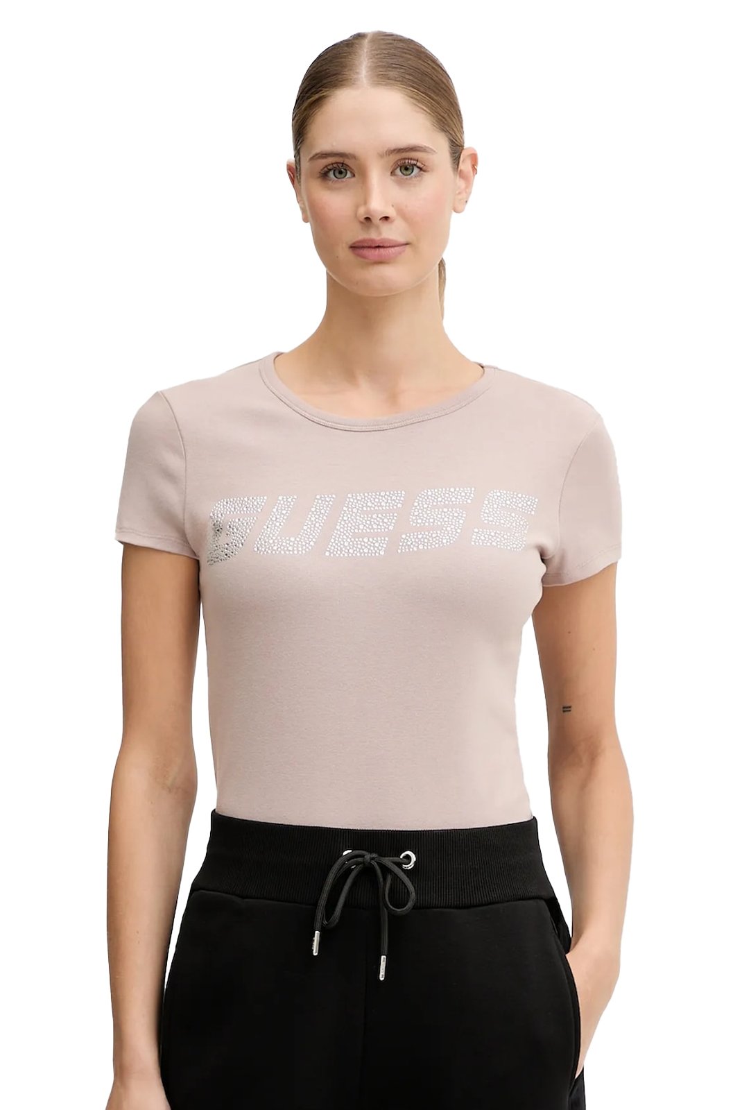 Tee shirt  Guess jeans V4BI16 KCIV1 G6I1 PALE SAND