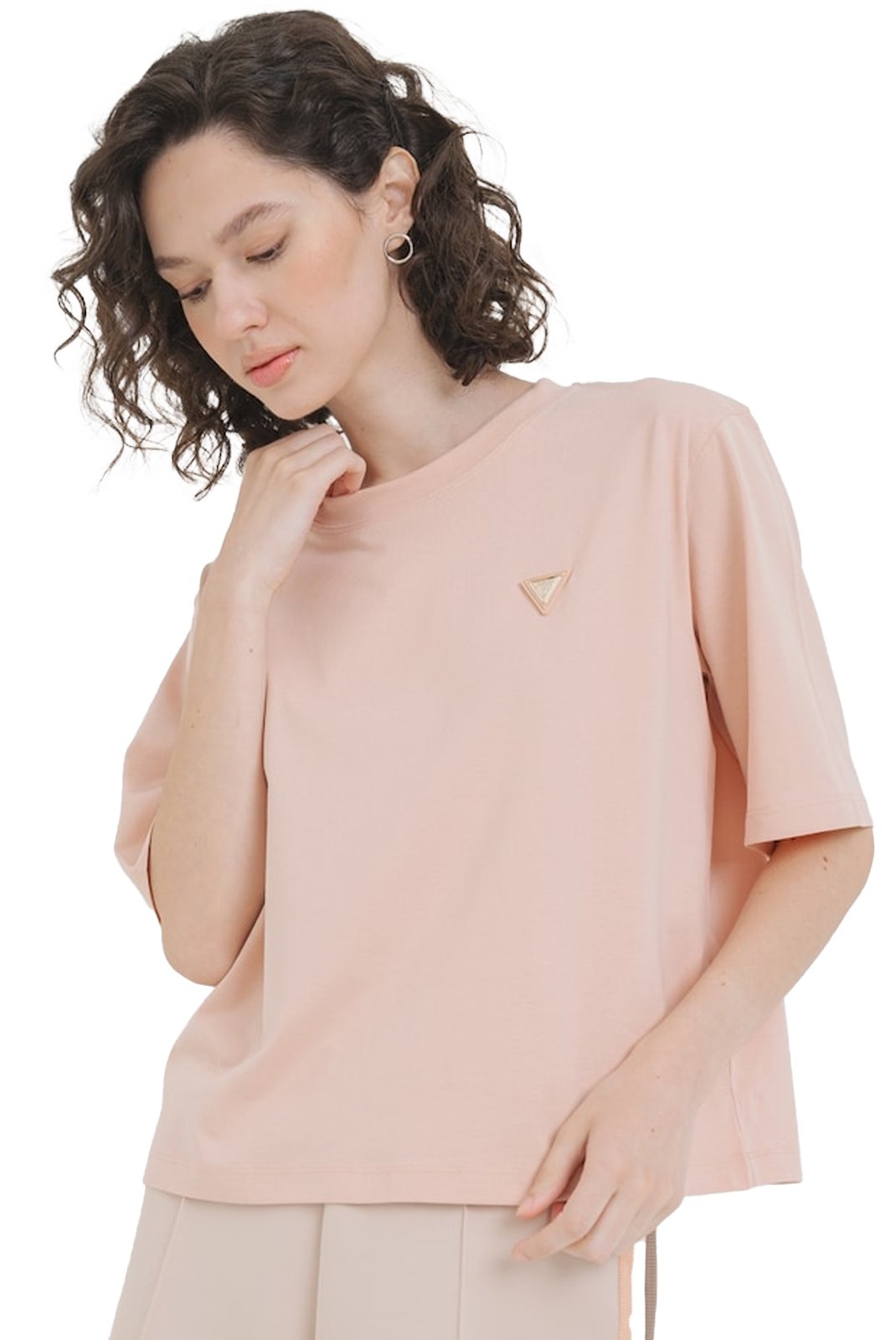 Tee shirt  Guess jeans V4BI21 I3Z14 G6I1 PALE SAND