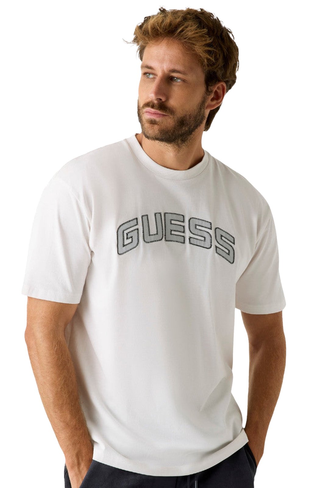 T-S manches courtes  Guess jeans Z5BI14 I3Z14 G018 SALT WHITE