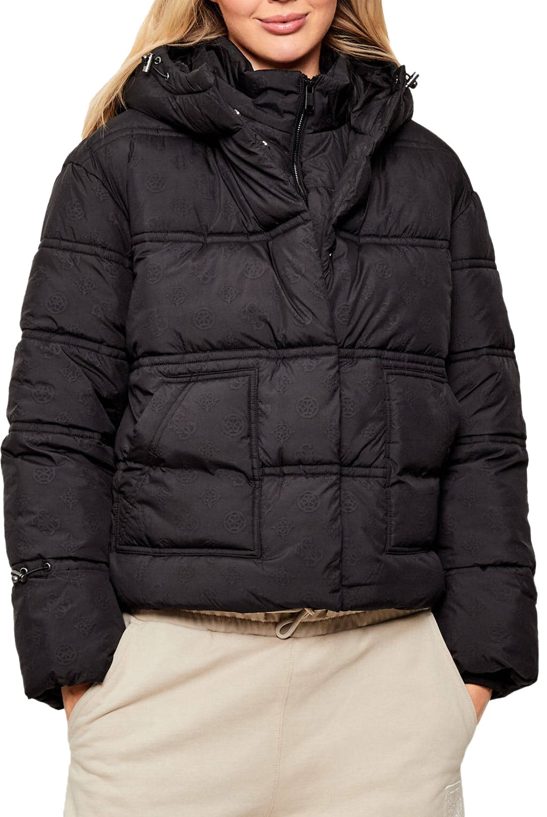 Blouson / doudoune  Guess jeans W5BL43 W2902 JBLK Jet Black A996