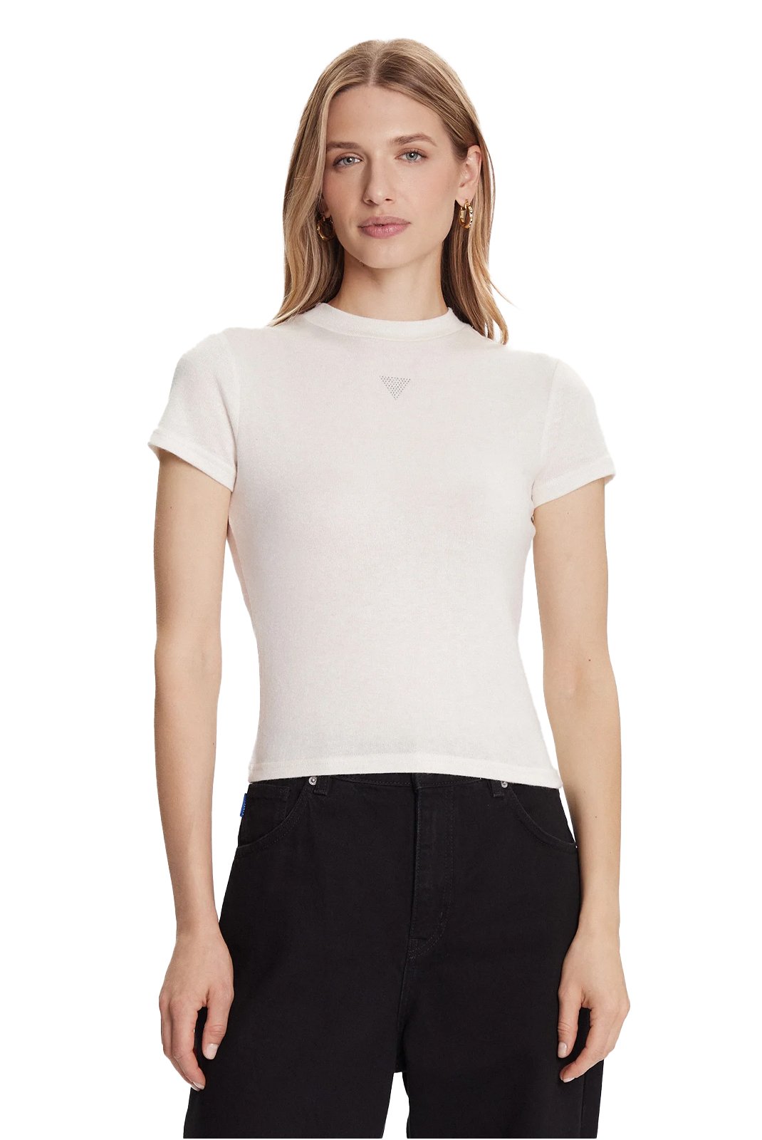 Tee shirt  Guess jeans W5BP07 KCGM2 G012 CREAM WHITE