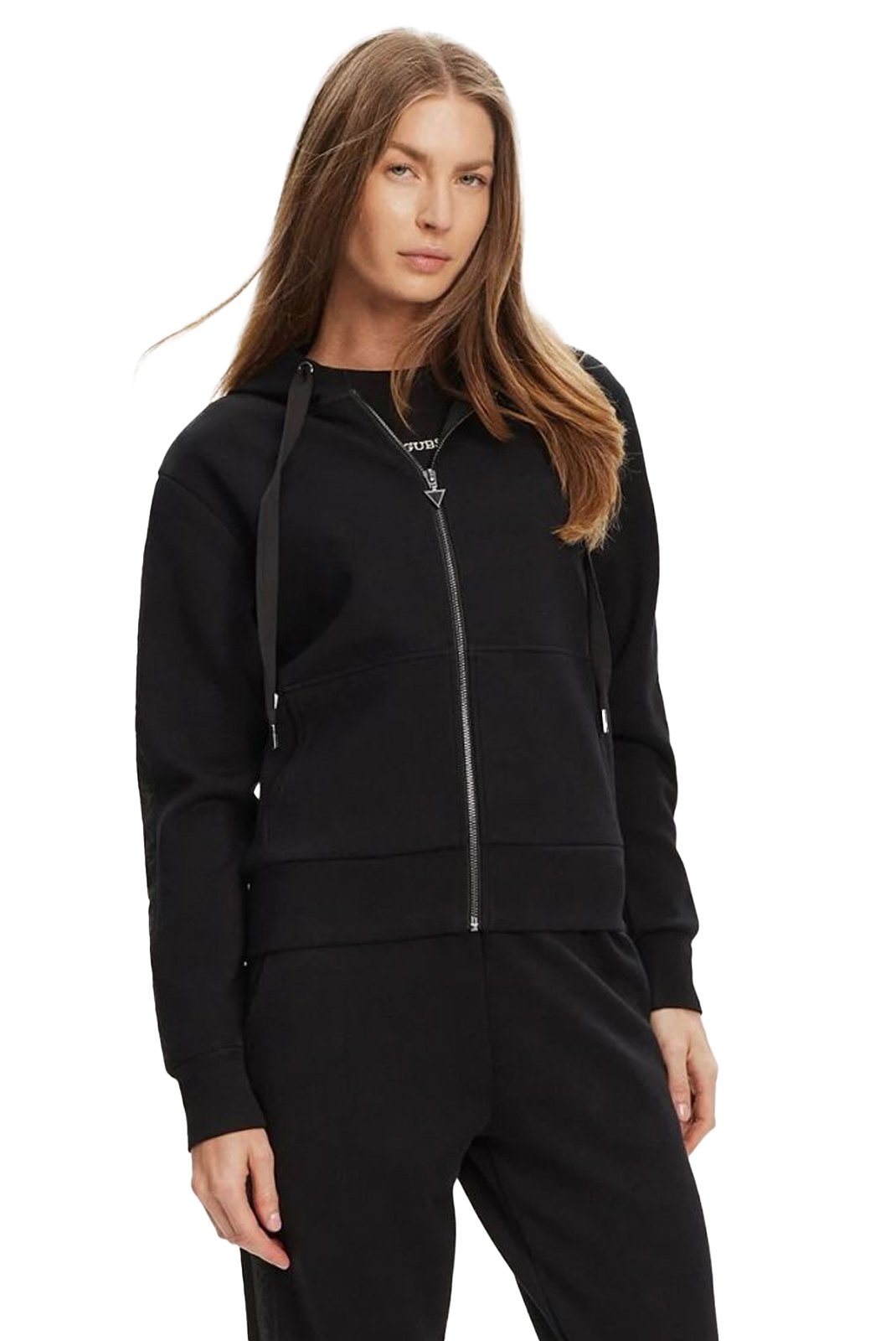 Sweat / sweat zippé  Guess jeans W5YQ05 KBYE2 JBLK Jet Black A996
