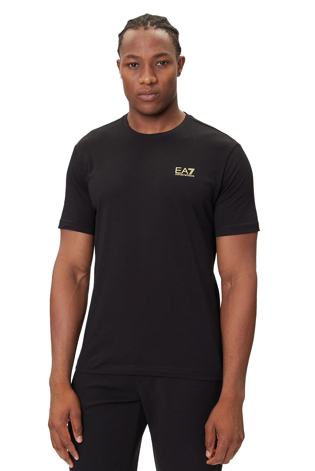 T-S manches courtes  Ea7 7M000567 AF10375 MC004 BLACK / GOLD