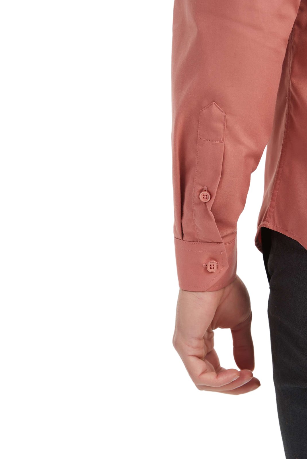 Chemises manches longues  Yves Enzo paris SLIM1009 82 Terracotta