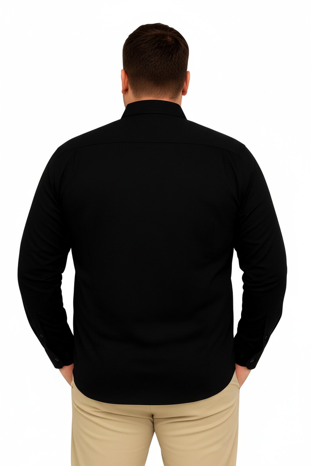 Chemises manches longues  Yves Enzo paris 7001 GT-1 Noir