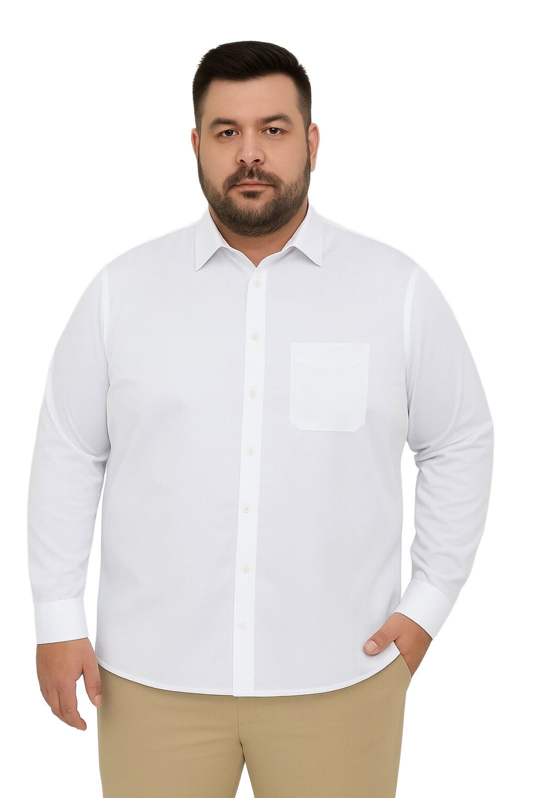 Chemises manches longues  Yves Enzo paris 7001 GT-1 Blanc