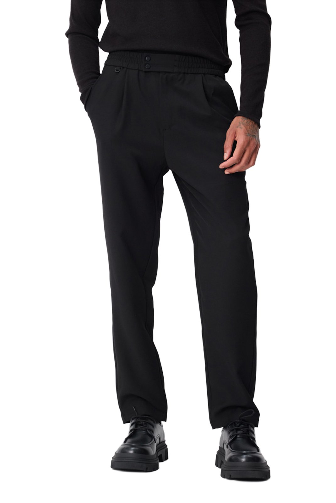 Pantalons chino/citadin  Frilivin BM2567K Noir