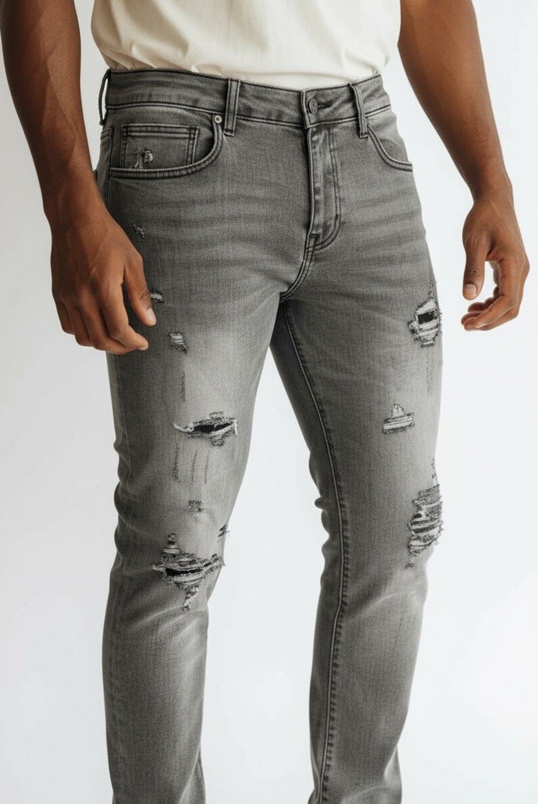 slim / skinny  Lysande D-5093 Gris Clair