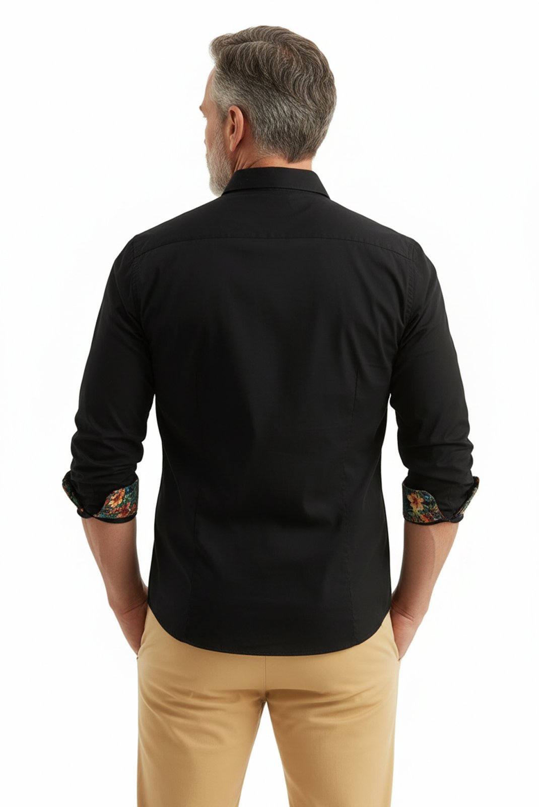 Chemises manches longues  Yves Enzo paris ENZO-118 Noir