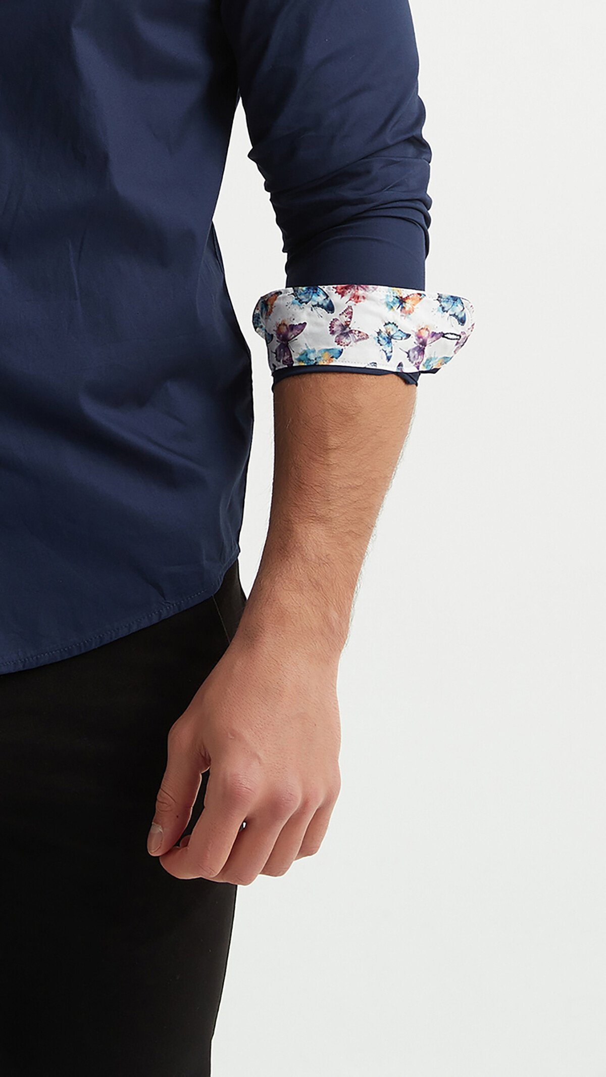 Chemises manches longues  Yves Enzo paris ENZO-118 Marine