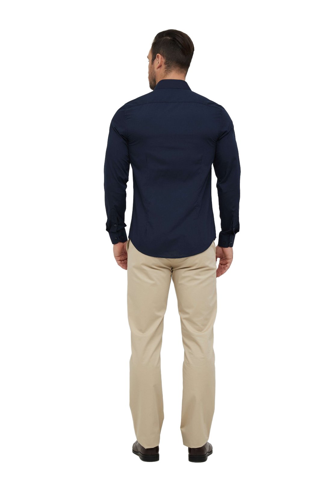 Chemises manches longues  Yves Enzo paris SLIM1009 12 Marine