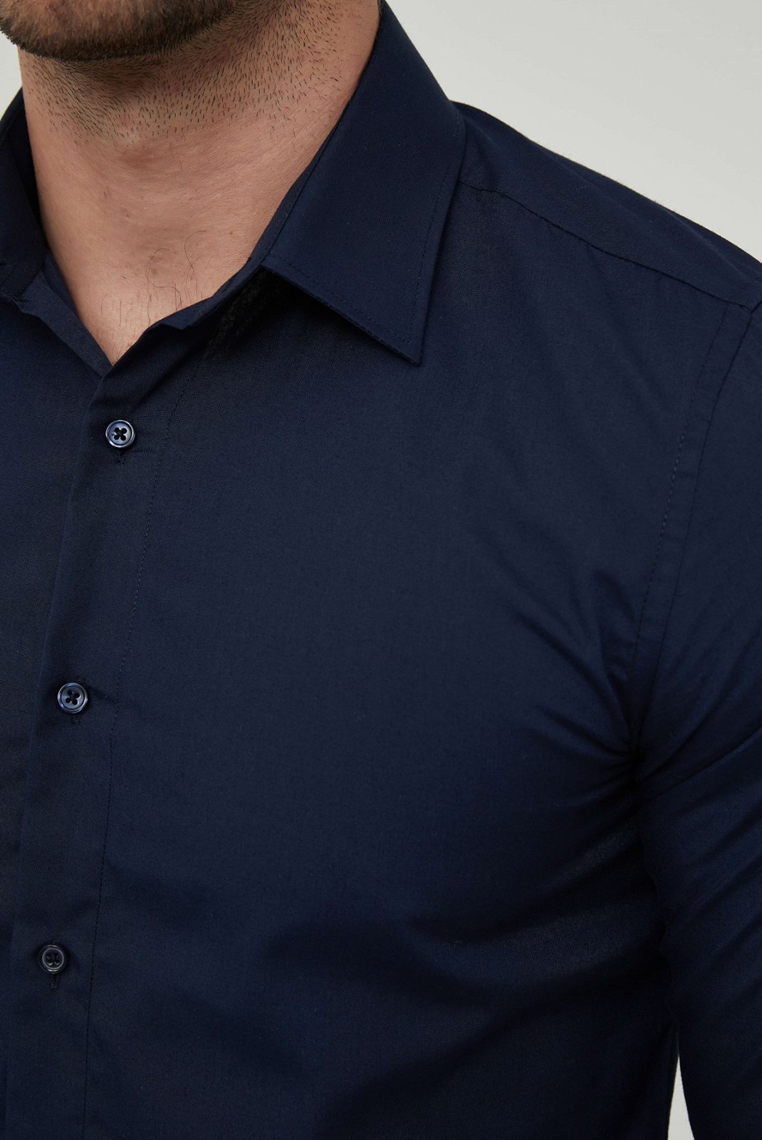 Chemises manches longues  Yves Enzo paris SLIM1009 12 Marine