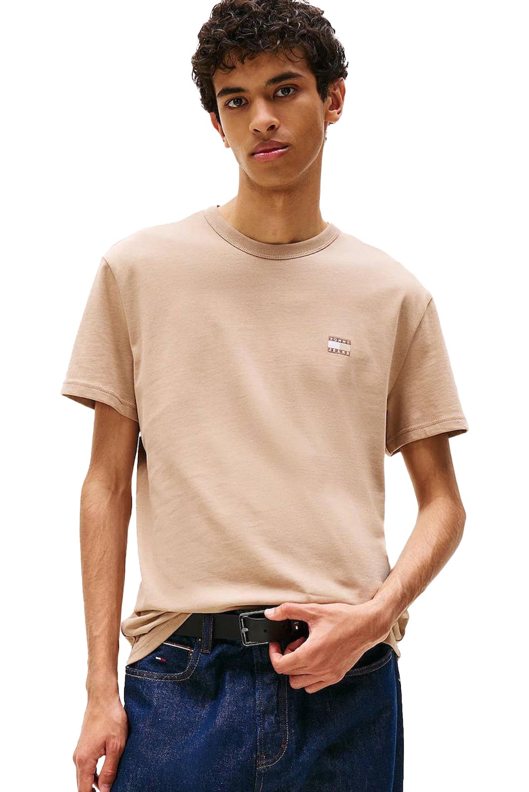 T-S manches courtes  Tommy Jeans DM0DM20322 0HD Coastal Taupe Tonal