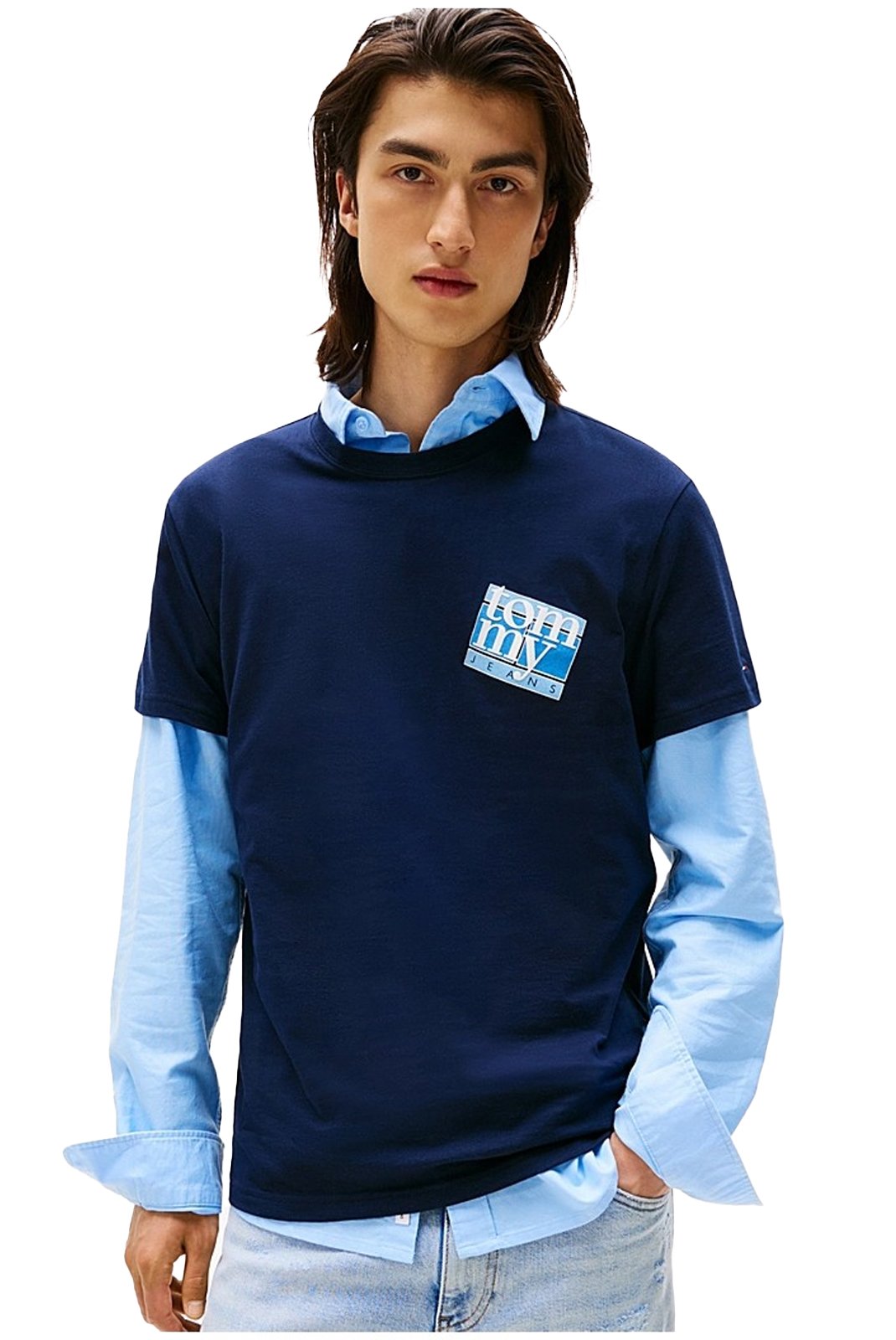 T-S manches courtes  Tommy Jeans DM0DM22127 C1G Dark Night Navy