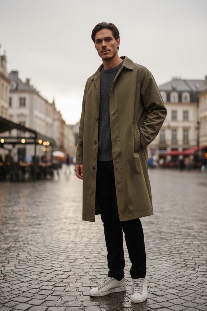 Parkas / Caban  Yves Enzo paris T005 04 KAKI