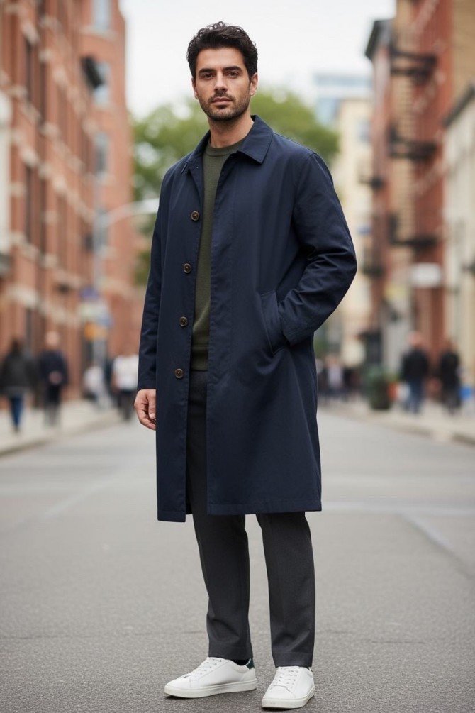 Parkas / Caban  Yves Enzo paris T005 02 MARINE