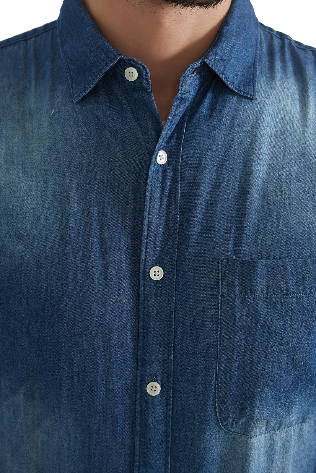 Chemises manches longues  Yves Enzo paris DN-J052 Bleu foncé