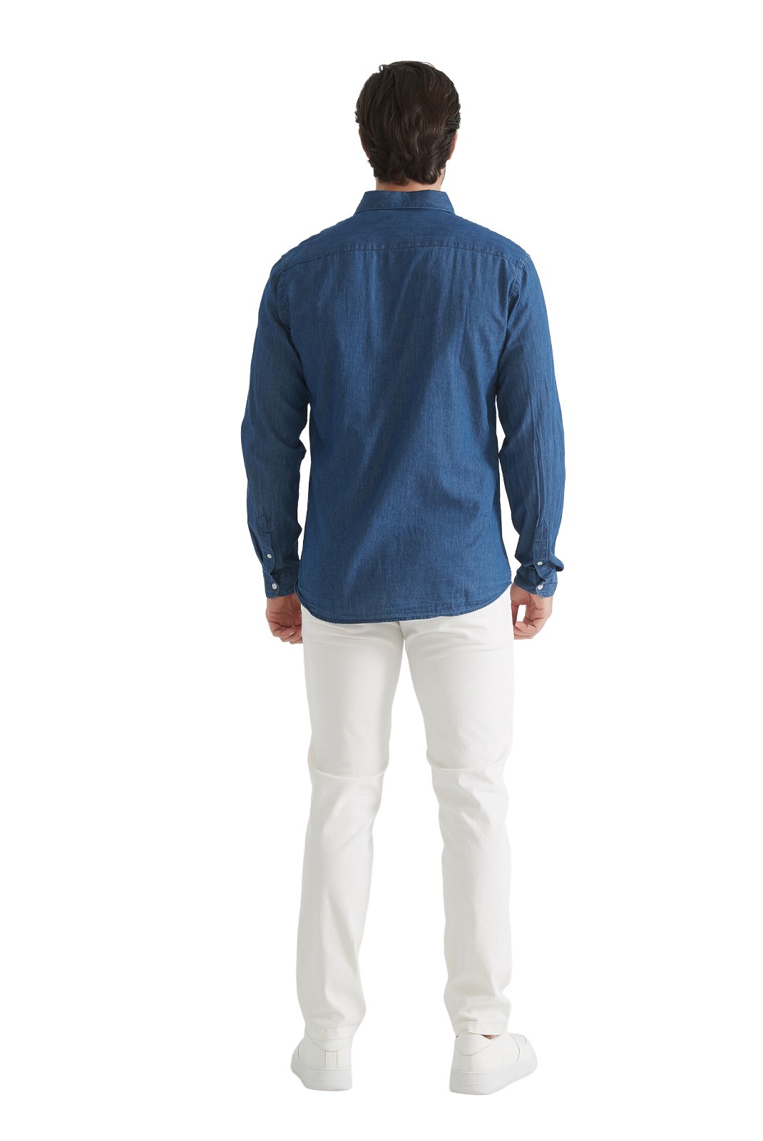 Chemises manches longues  Yves Enzo paris DN-J052 Bleu foncé