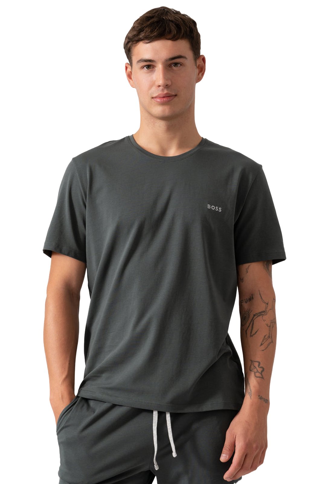 T-S manches courtes  Hugo boss 50515312 345 Open Grey