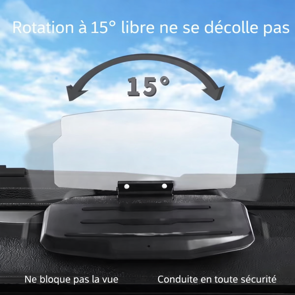 Support de téléphone voiture  I NEED ME ONE HUD CAR NAVIGATION SUPPORT Noir