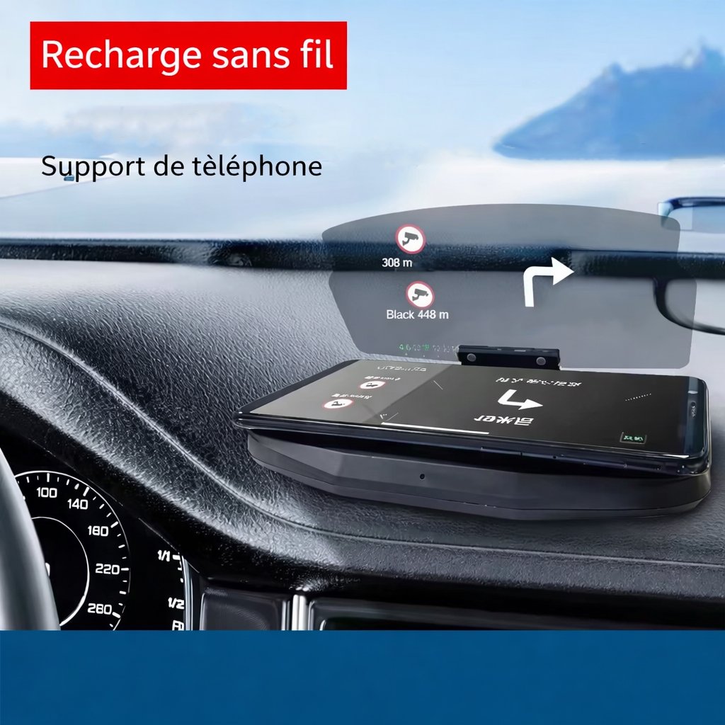 Support de téléphone voiture  I NEED ME ONE HUD CAR NAVIGATION SUPPORT Noir