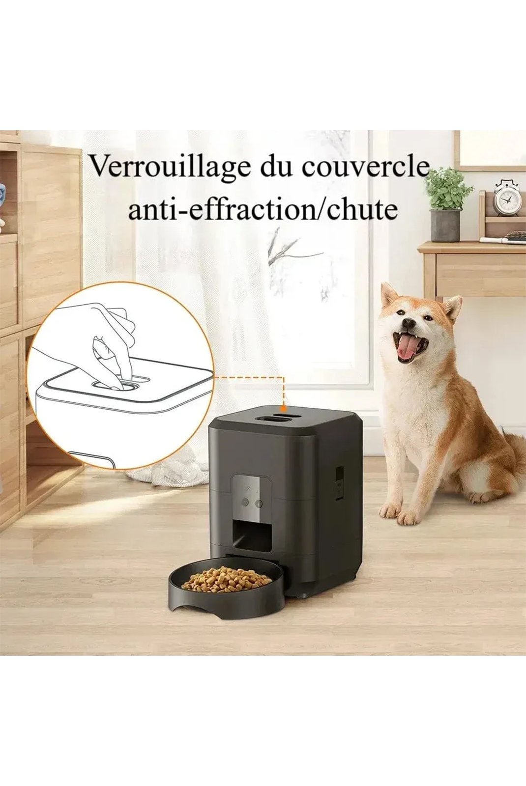 Distributeur de nourriture  I NEED ME ONE WhiskerConnect Noir