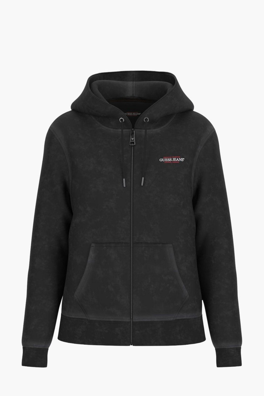 Sweat / sweat zippé  Guess jeans W5BQ14 KCPR1 JTMU JET BLACK MULTI