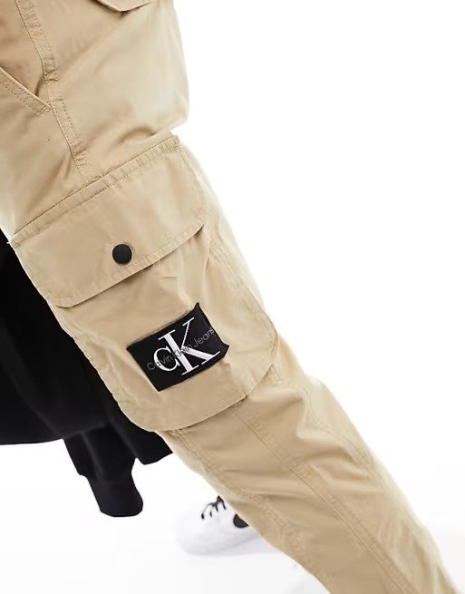 Pantalons  Calvin klein ZM0ZM02885 PF2 travertine