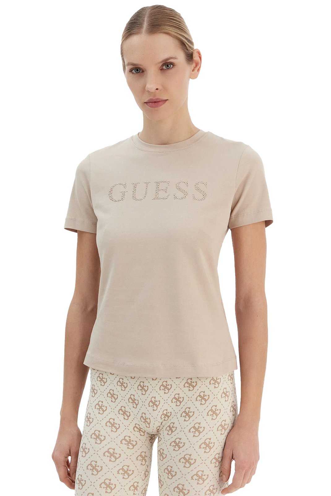 Tee shirt  Guess jeans V6RI20 J1314 G1BW SAND TAN