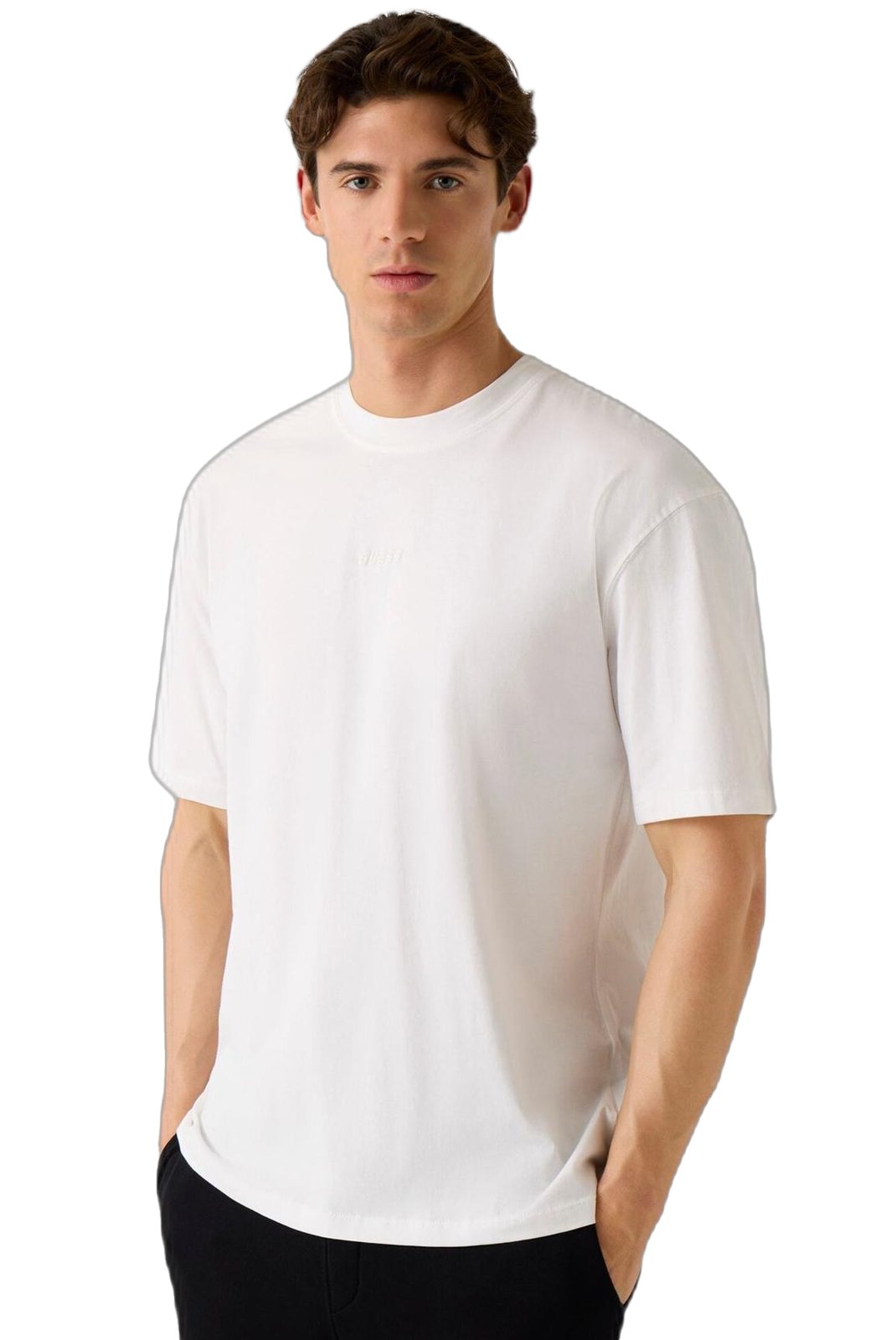 T-S manches courtes  Guess jeans Z6RI16 I3Z14 G018 SALT WHITE