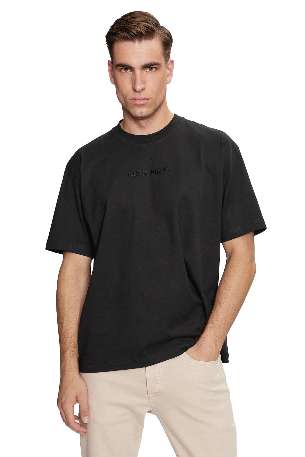 T-S manches courtes  Guess jeans M4YI44 K8FQ4 JBLK Jet Black A996