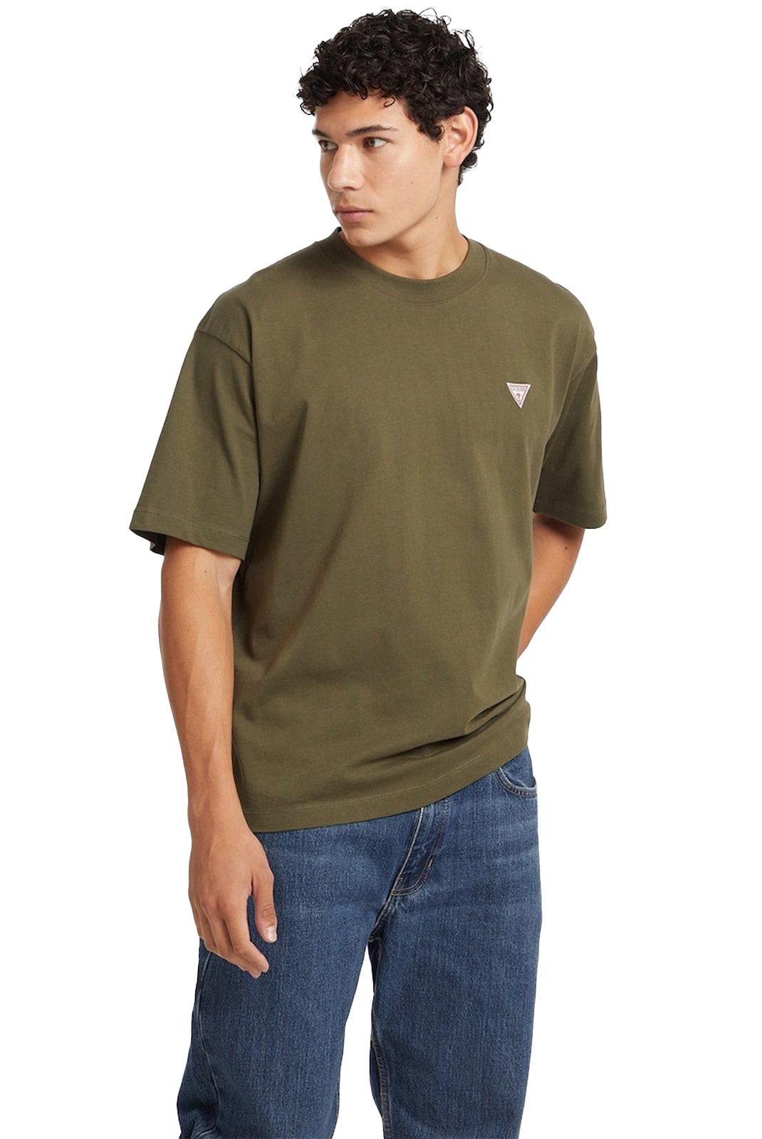 T-S manches courtes  Guess jeans M4YI46 K8FQ4 G8EV OLIVE LIGHT GREEN