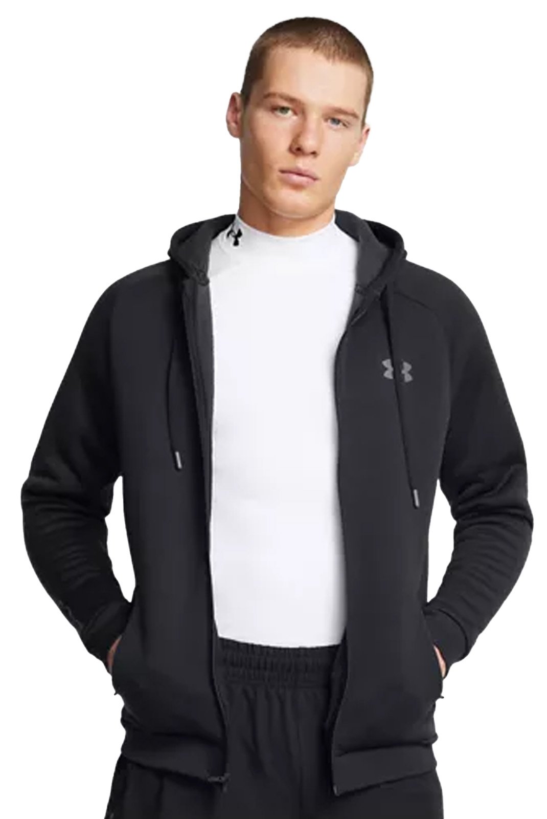 Sweats zippés  Under armour 1386582-001 001 Black/Charcoal