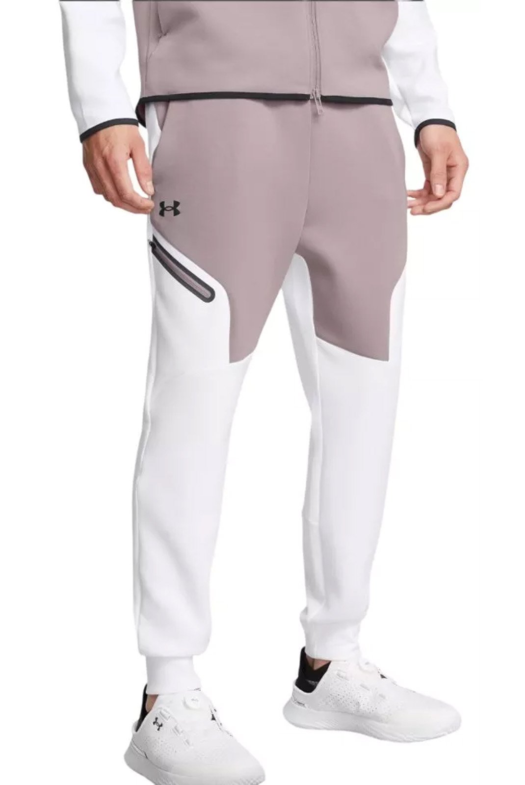 Pantalons sport/streetwear  Under armour 1389353-015 015 White grey