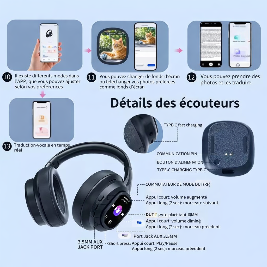 Ecouteurs  I NEED ME ONE INMO90001 Noir