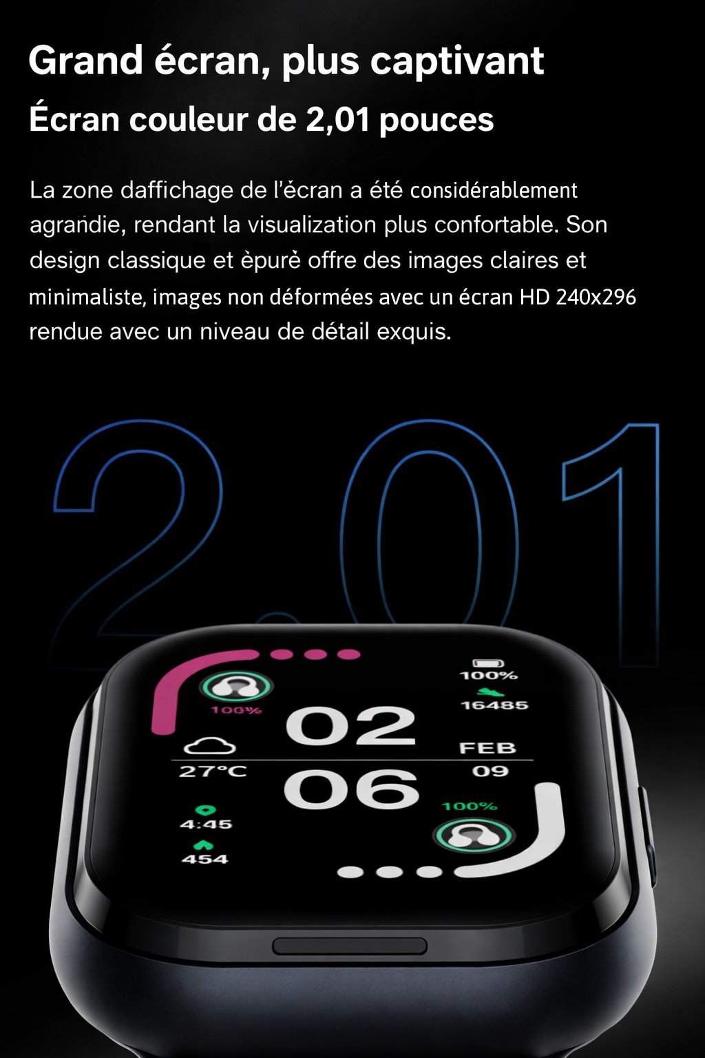 Montres Connectées  I NEED ME ONE INMO90006 Noir