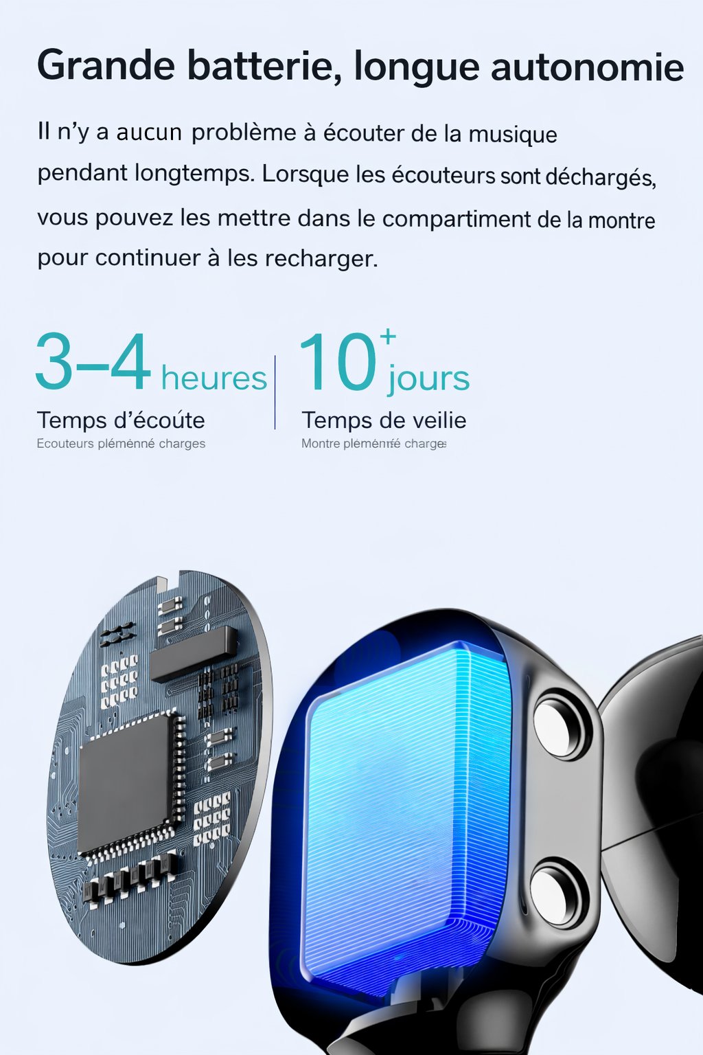 Montres Connectées  I NEED ME ONE INMO90006 Noir