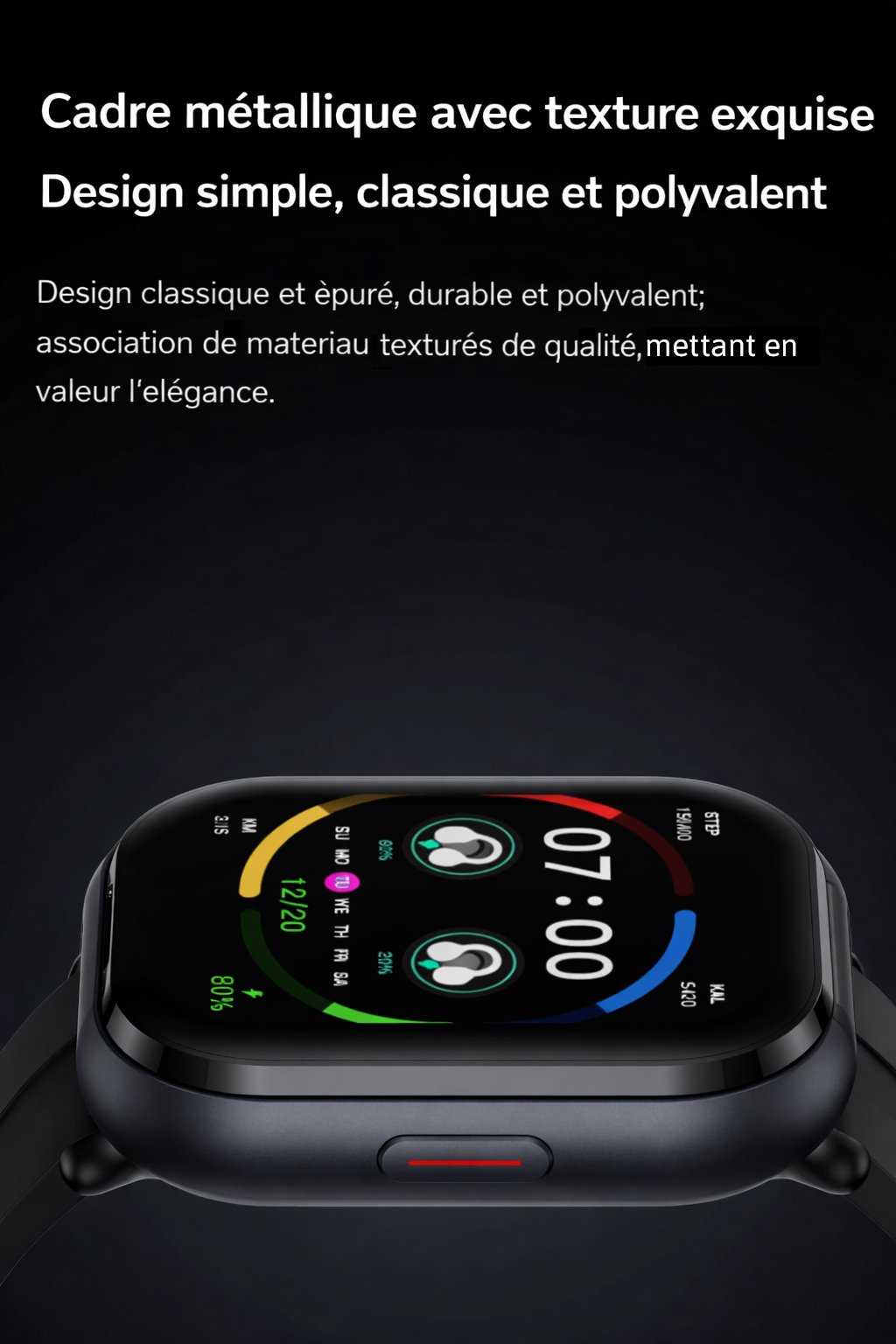 Montres Connectées  I NEED ME ONE INMO90006 Noir