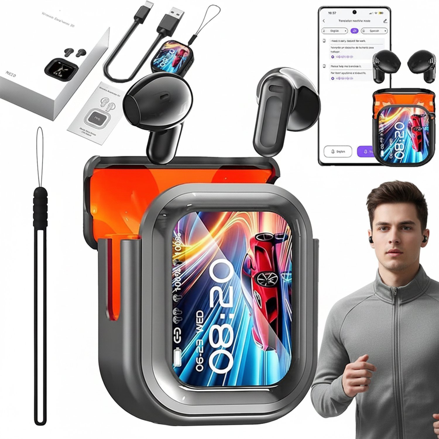 Ecouteurs  HTC INMO90007 Noir