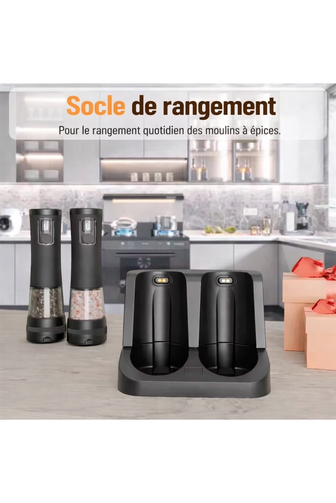 Moulin à sel et poivre  I NEED ME ONE Moulins-auto Noir