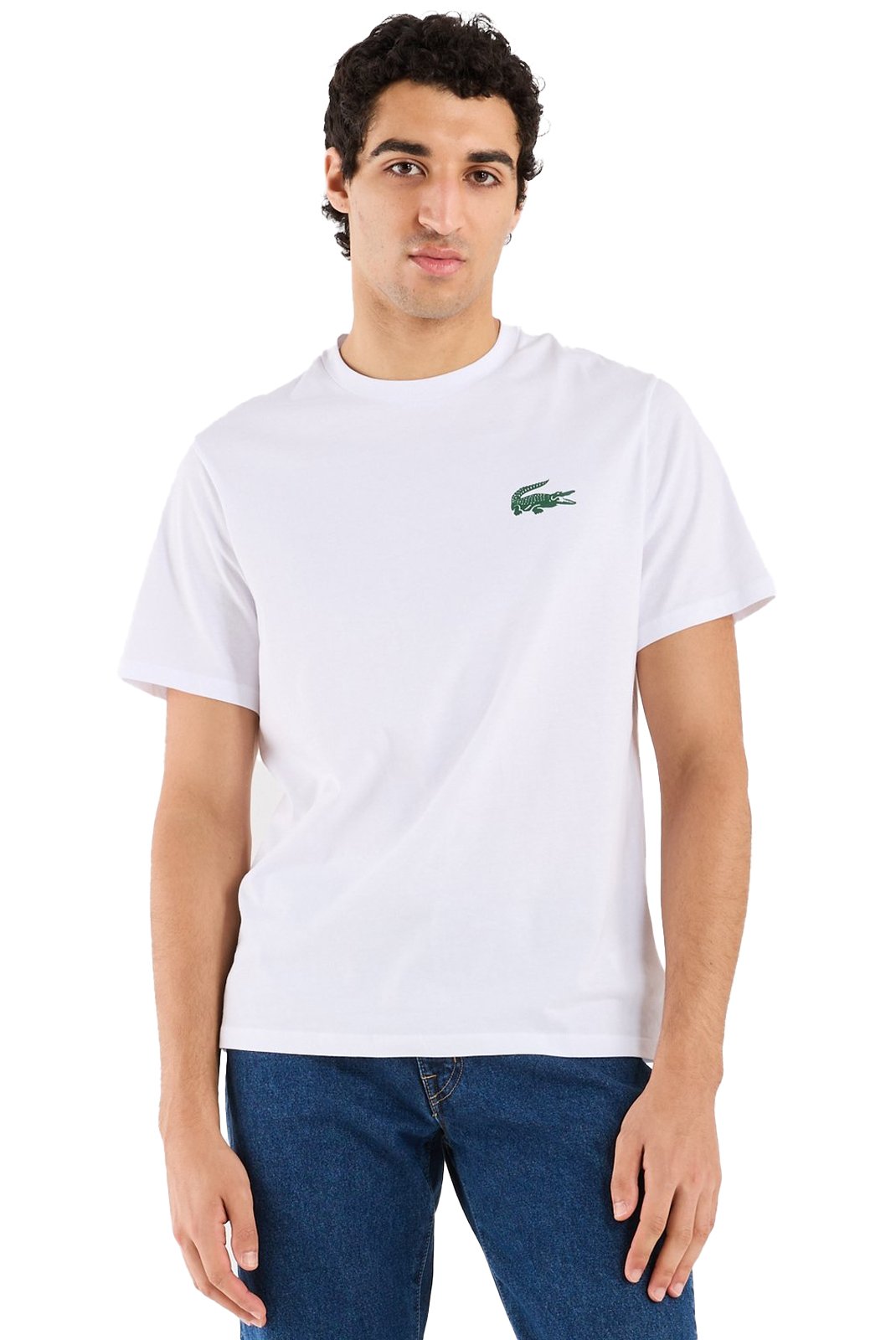T-S manches courtes  Lacoste TH9460 001 BLANC