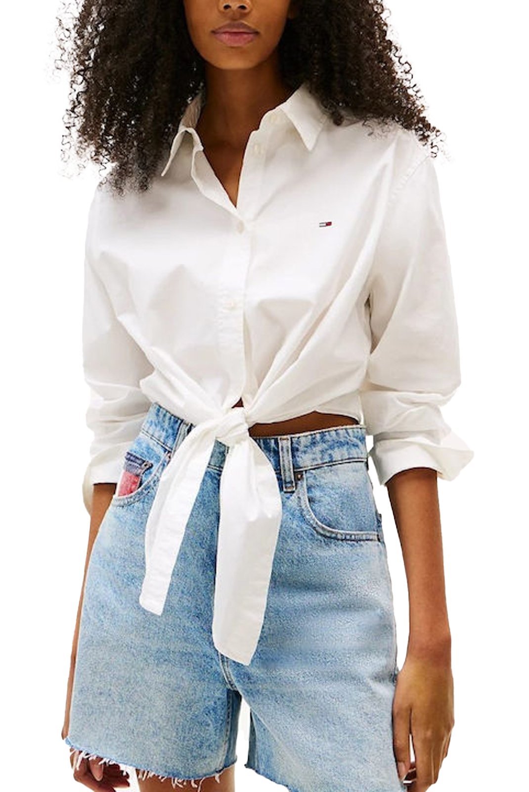 Chemisiers  Tommy Jeans DW0DW20990 YBL Ecru