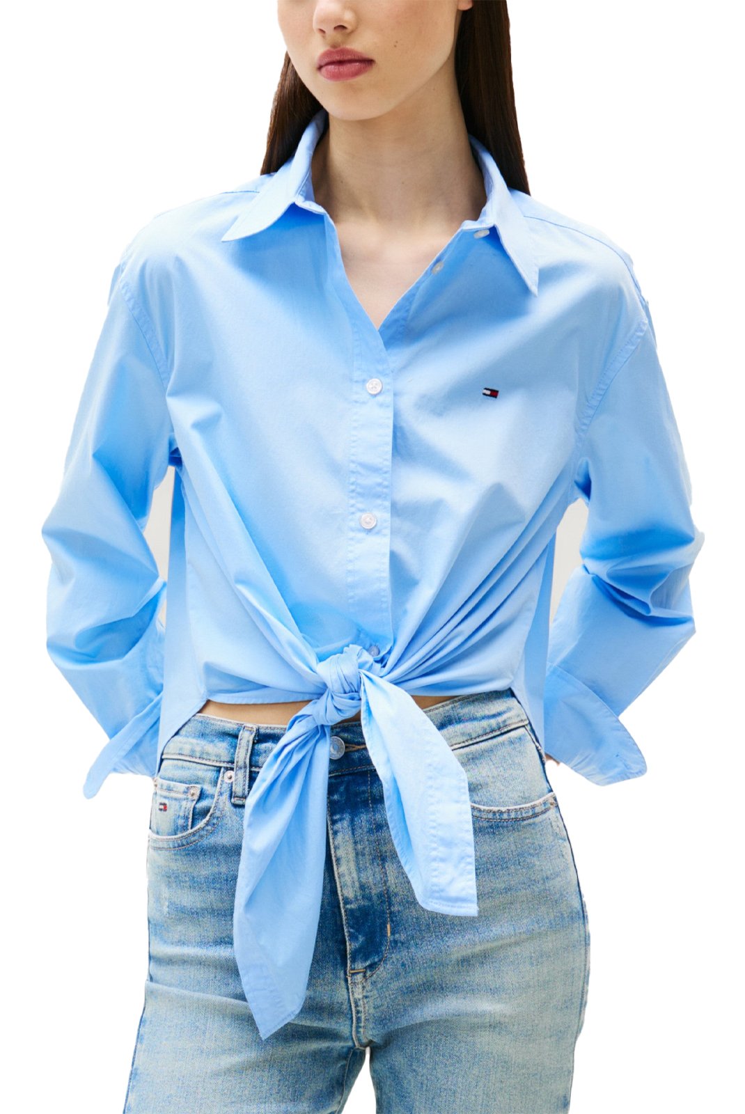 Chemisiers  Tommy Jeans DW0DW20990 C1T Light Powdery Blue