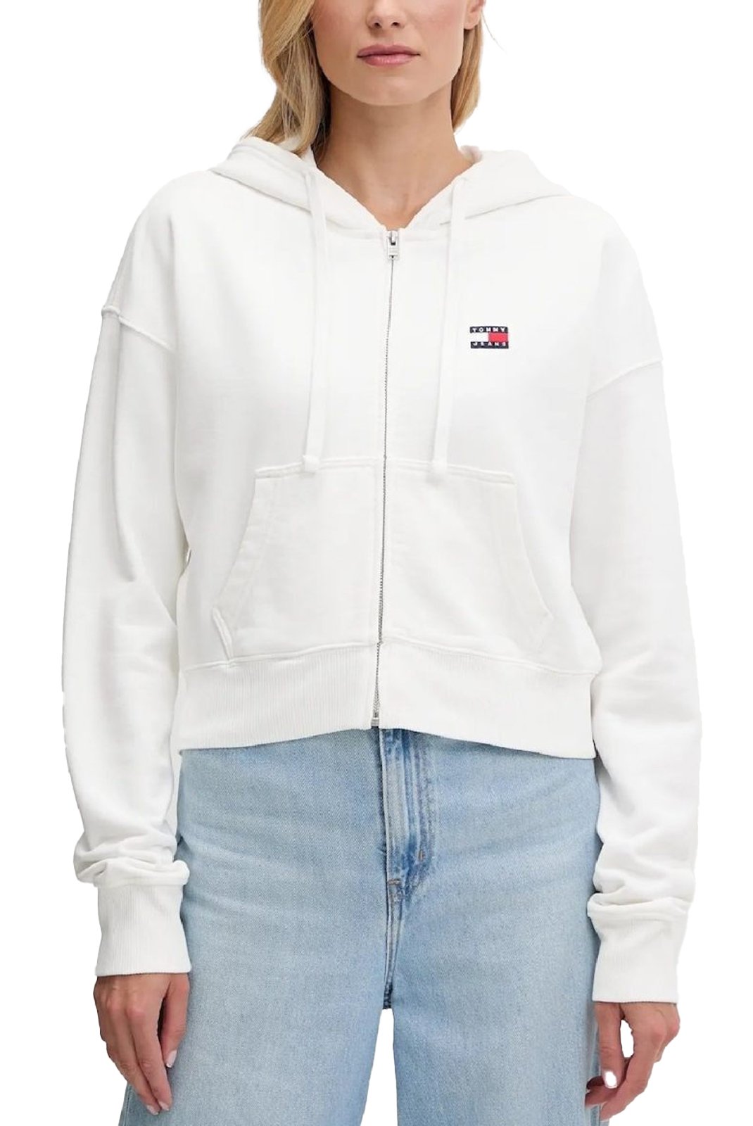 Sweat / sweat zippé  Tommy Jeans DW0DW21147 YBL Ecru