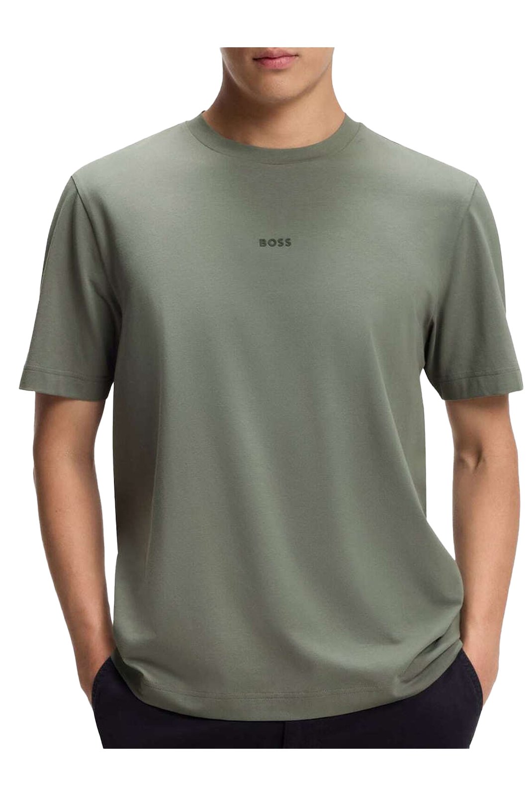 T-S manches courtes  Hugo boss 50473278 077 Open Grey