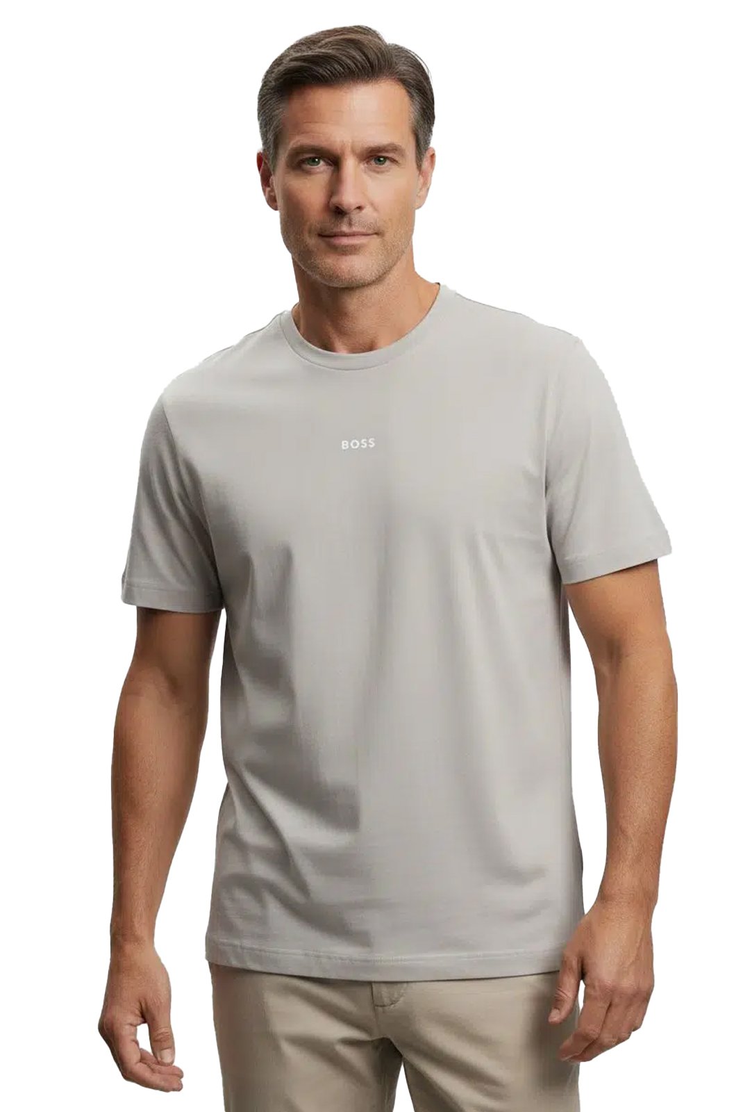 T-S manches courtes  Hugo boss 50473278 070 Open Grey