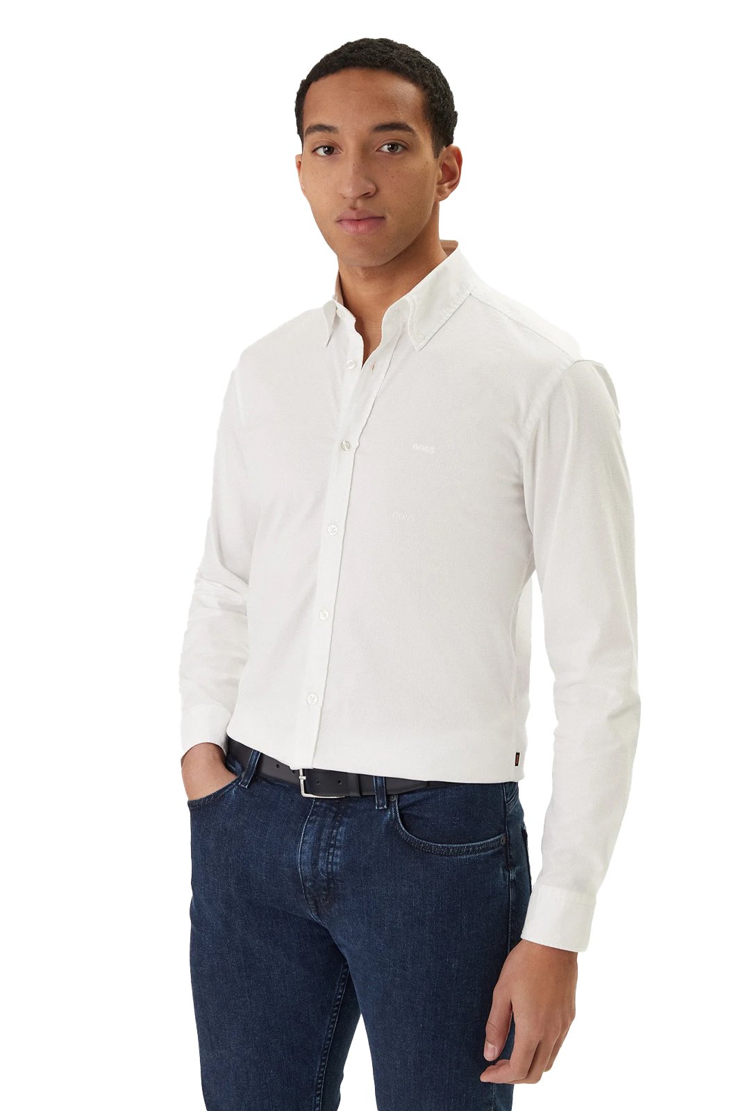 Chemises manches longues  Hugo boss 50553001 101 Natural