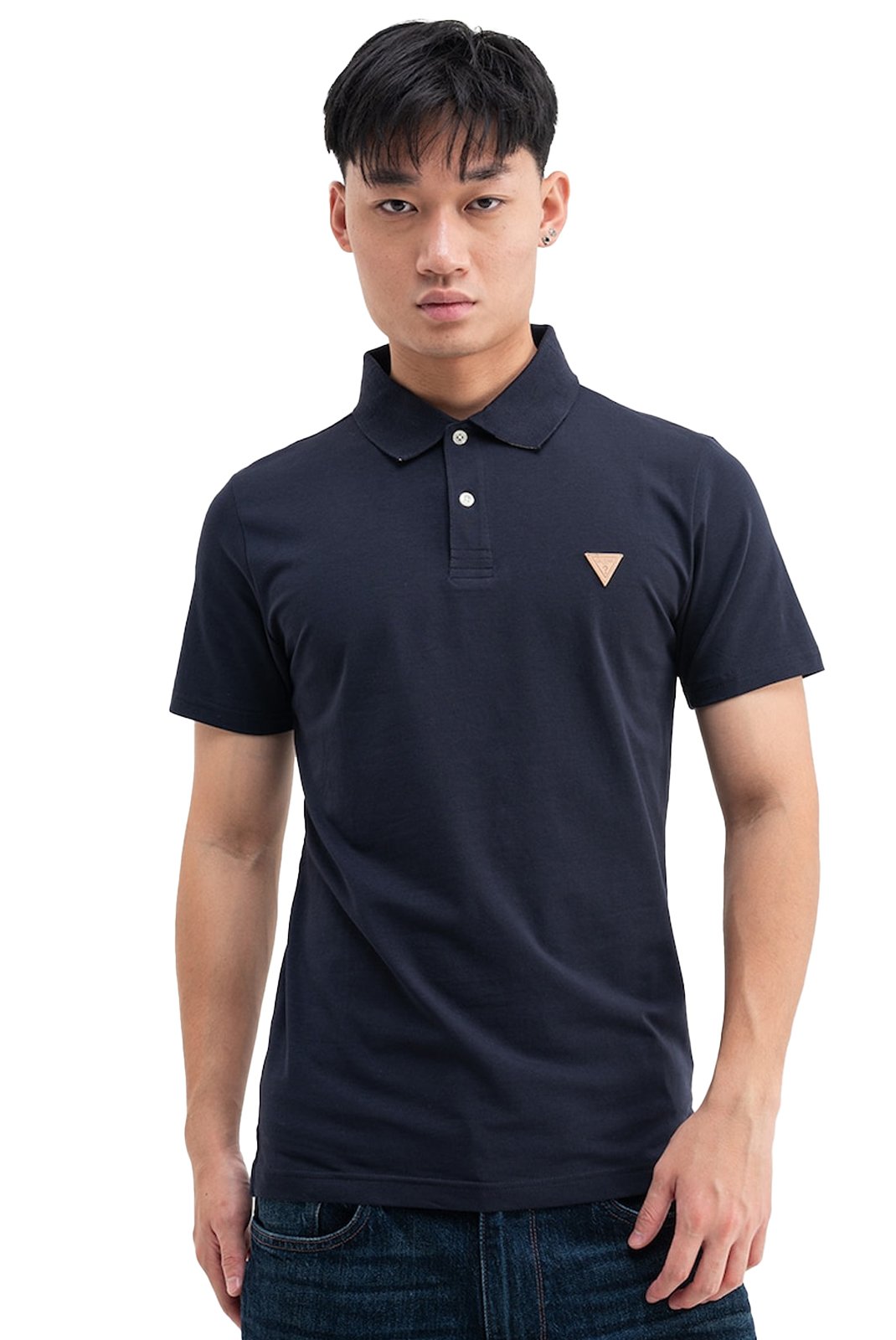 Polos manches courtes  Guess jeans M5BP66 J1314 G7V2 SMART BLUE